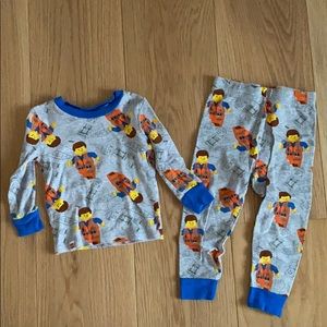 Lego Man Construction Pajamas - Size 4T